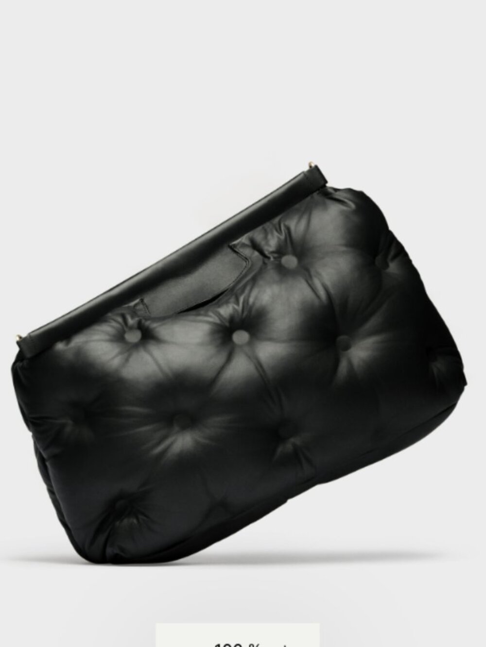 Maison Margiela - Glam Slam Classique Large Quilted Leather Bag, Black - Picture 2 of 11